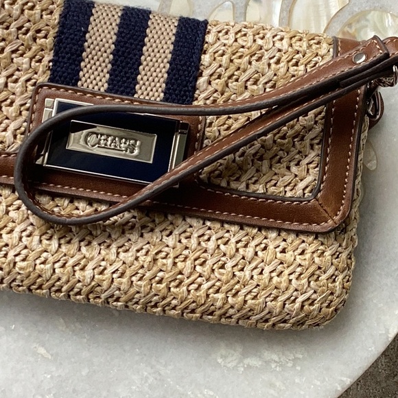Chaps Lexi Classic Woven Coastal Wristlet - Picture 3 of 7